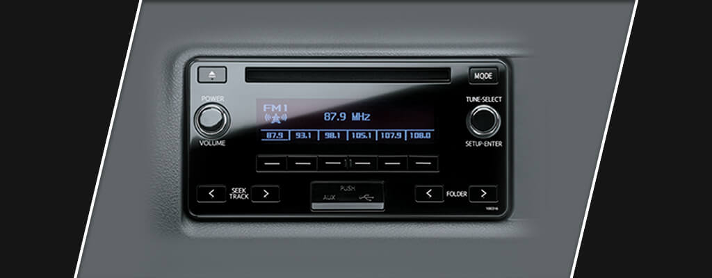 Audio includes Radio and CD Player