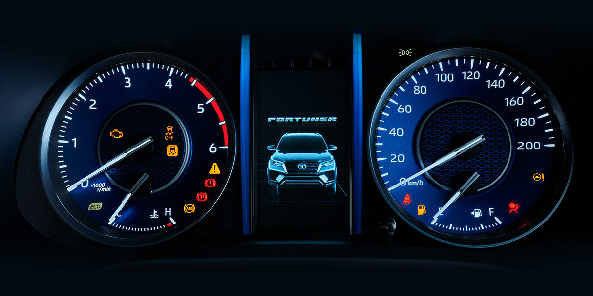 Premium Optitron Combination meter with Metallic Blue Dials